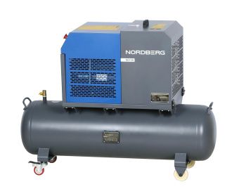 Компрессор винтовой, 4 кВт, 10 бар, 450 л/мин, ресивер 180 л, IP54 NORDBERG NCF5R