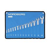 Набор ключей комбинированных 14 шт, планшет тетрон NORDBERG 10214P