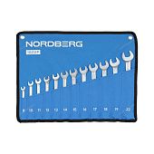 Набор ключей комбинированных 12 шт, планшет тетрон NORDBERG 10212P