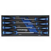 Набор отверток крестовых 8 штук в ложементе для тележки NORDBERG 300008T