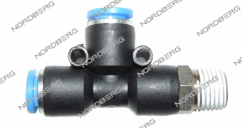 Переходник D8 1/4" T-образный NORDBERG C.01.04.FPD 8-02