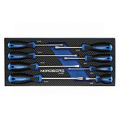 Набор отверток шлицевых 8 штук в ложементе для тележки NORDBERG 301008T