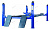 Подъемник 4х стоечный 5т, c ручной траверсой 3т, 380В (синий) NORDBERG 4450J