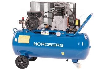 Компрессор поршневой с ременной передачей 220 В, ресивер 100 л, 446 л/мин NORDBERG NCE100/480